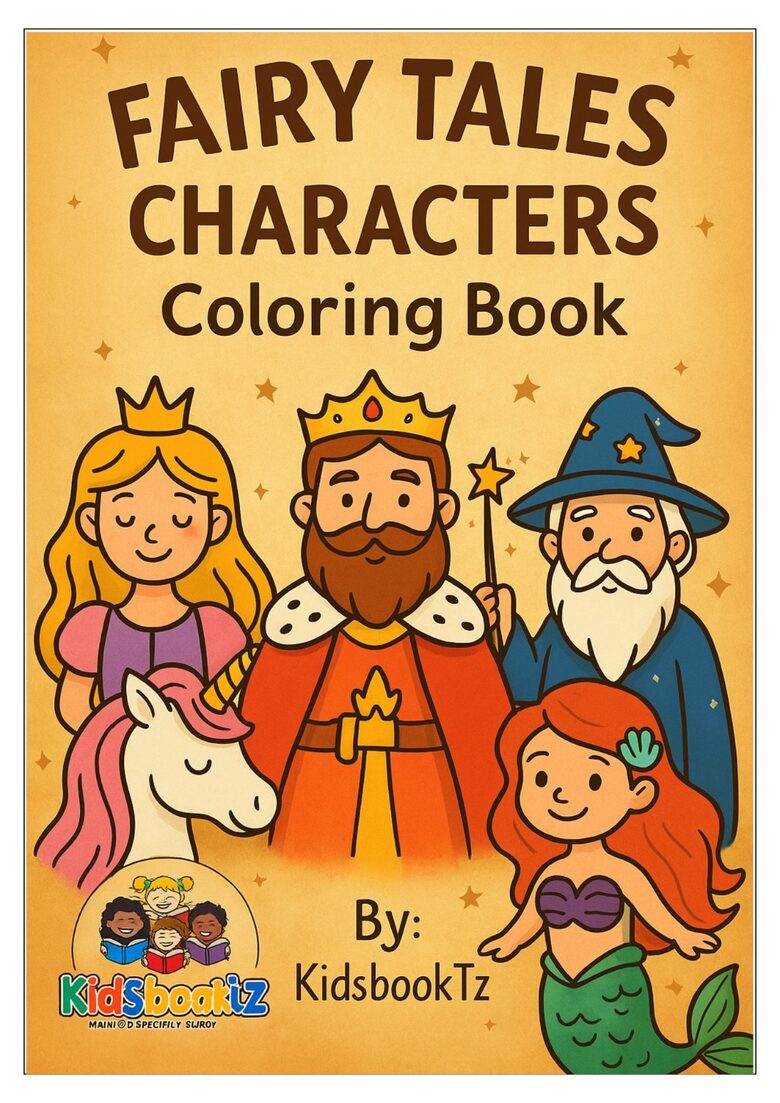 Fairy Tales Characters Colouring Book
